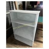 White painted bookshelf
