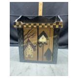 Small country style birdhouse cabinet