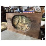 Vintage wooden deer hunting storage box