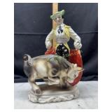 Vintage matador and bull figurine