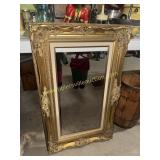Large ornate gold finish baroque style frame