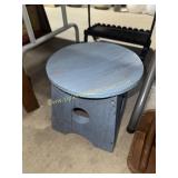 Country blue step stool