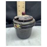 Vintage red ware Japan jelly jar