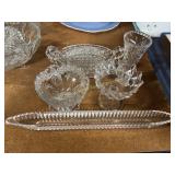 5pcs cut crystal and glass