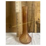 Satin art glass vase