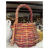 Straw snake charmer style basket