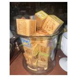 Childrenï¿½s wooden alphabet blocks