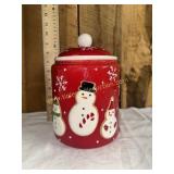 Snowman Christmas cookie jar