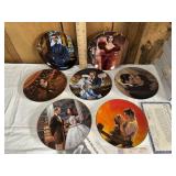 7 Gone with the wind collector plates with