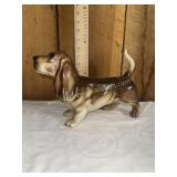 Vintage Bassett hound planter