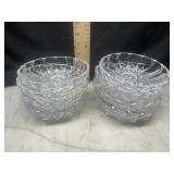Set of 8 crystal bowls