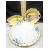 3 hand painted nippon dishes