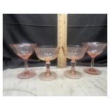 4 pink depression stems