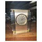 Brass seiko desk clock
