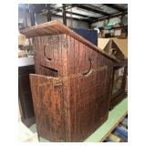 Hand made folk art outhouse