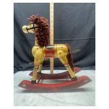 Wooden Christmas rocking horse