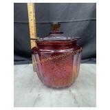 Amberina biscuit jar