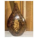 Geometric tribal style vase
