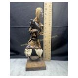Vintage Mexican paper mache folk art sculpture