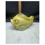 Vintage kitschy pottery fish planter