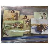 Vintage Earl Moran pinup ink blotter cards or
