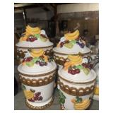 Fruit kitchen canister set