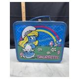 Metal smurfette lunchbox