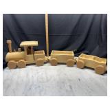 Wooden toy train