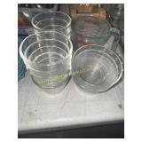 Custard cups and measuring cup