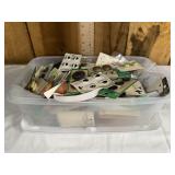 Container of buttons
