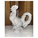White ceramic rooster pitcher