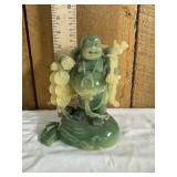 Faux jade laughing buddha statue hong Tze