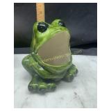 Vintage ceramic sponge frog whimsy cottage core