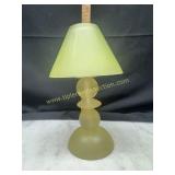 Yellow glass tea light