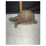 Vintage red mill carved turtle