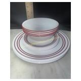 Corelle ruby red 4plc setting 12pcs total