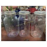 3 Mason jar canister jars