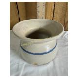 Old stoneware crock spittoon