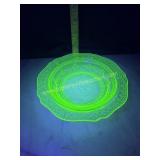 Uranium glass bowl