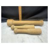 Wooden tart tamper, pestle/grinder