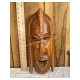 Carved African tribal mask