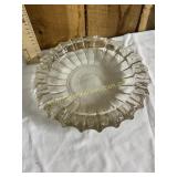Large heavy fostoria clear ashtray
