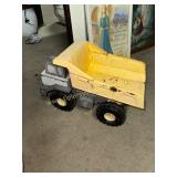 Well loved toy dump truck