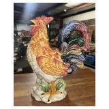 Ceramic rooster pitcher