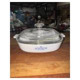 Corningware blue flower baking dishes with lid