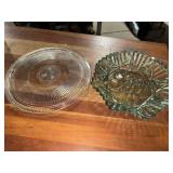 Cake plate and serving bowl