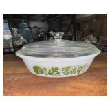 Glasbake garden herb casserole with lid