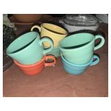 6 fiesta ware cups