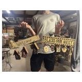 Cottage core birdhouse signs