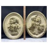 Vintage chalk wall plaques